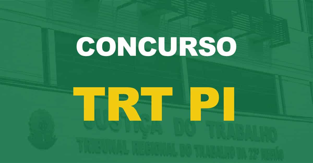 Concurso TRT PI 2022