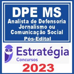 DPE MS (Analista de Defensoria - Jornalismo ou Comunicação Social) Pós Edital