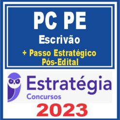 PC PE (Escrivão de Polícia + Passo) Pós Edital - Estratégia 2023